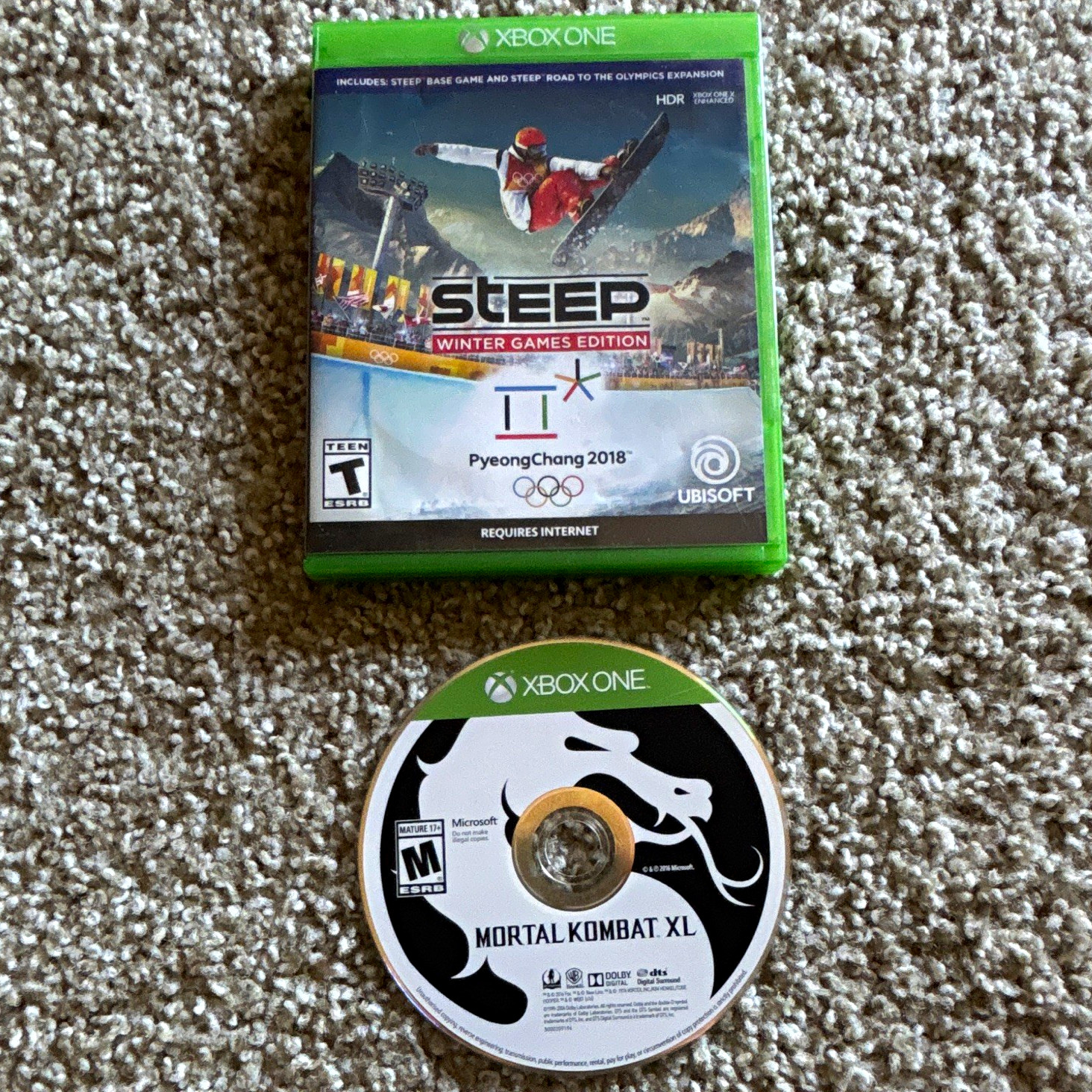 Ubisoft Steep: Winter Games & Mortal combat combo Xbox One