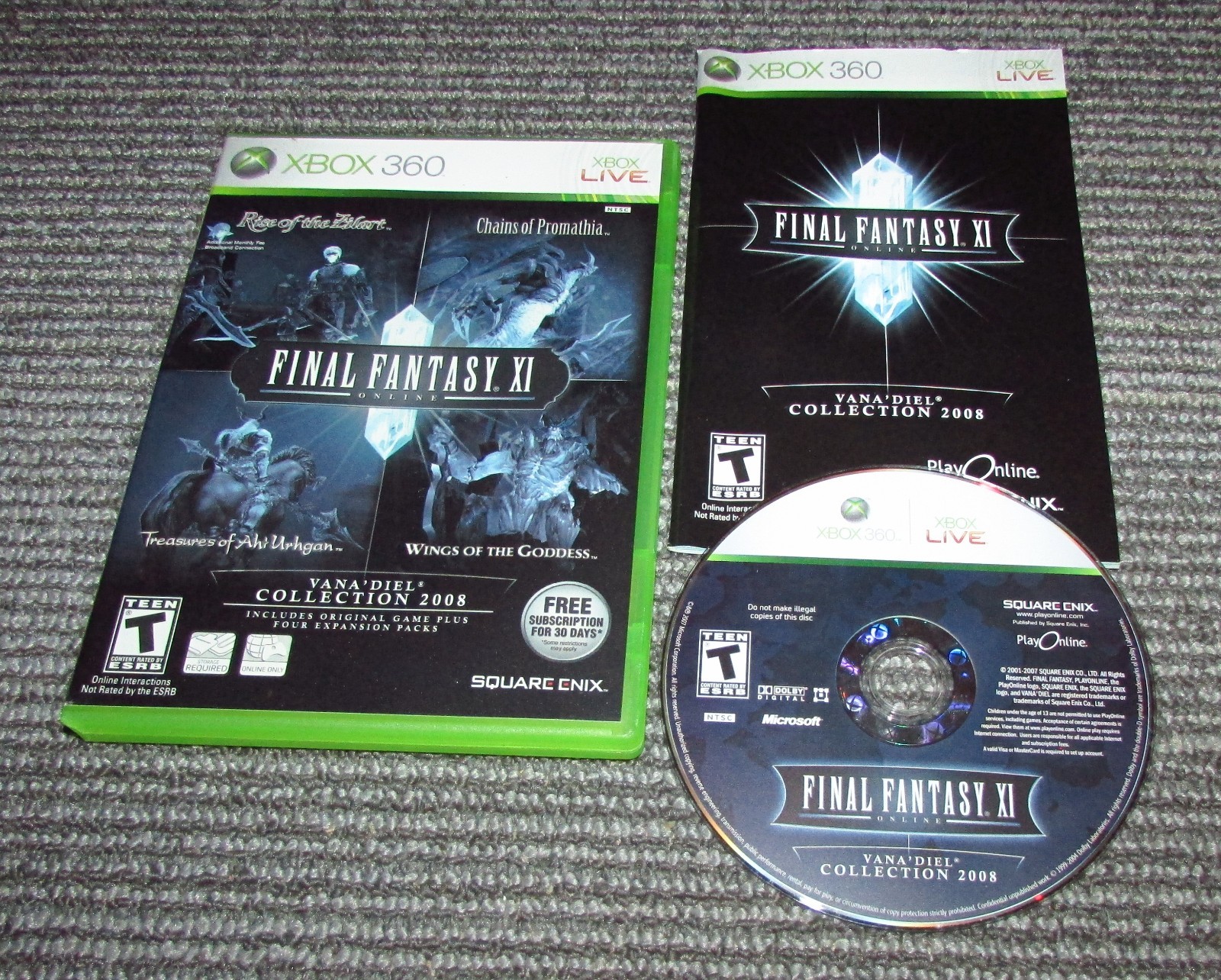 Final Fantasy XI Online: Vana’die 2008 for Xbox 360 Complete Fast Free Shipping!