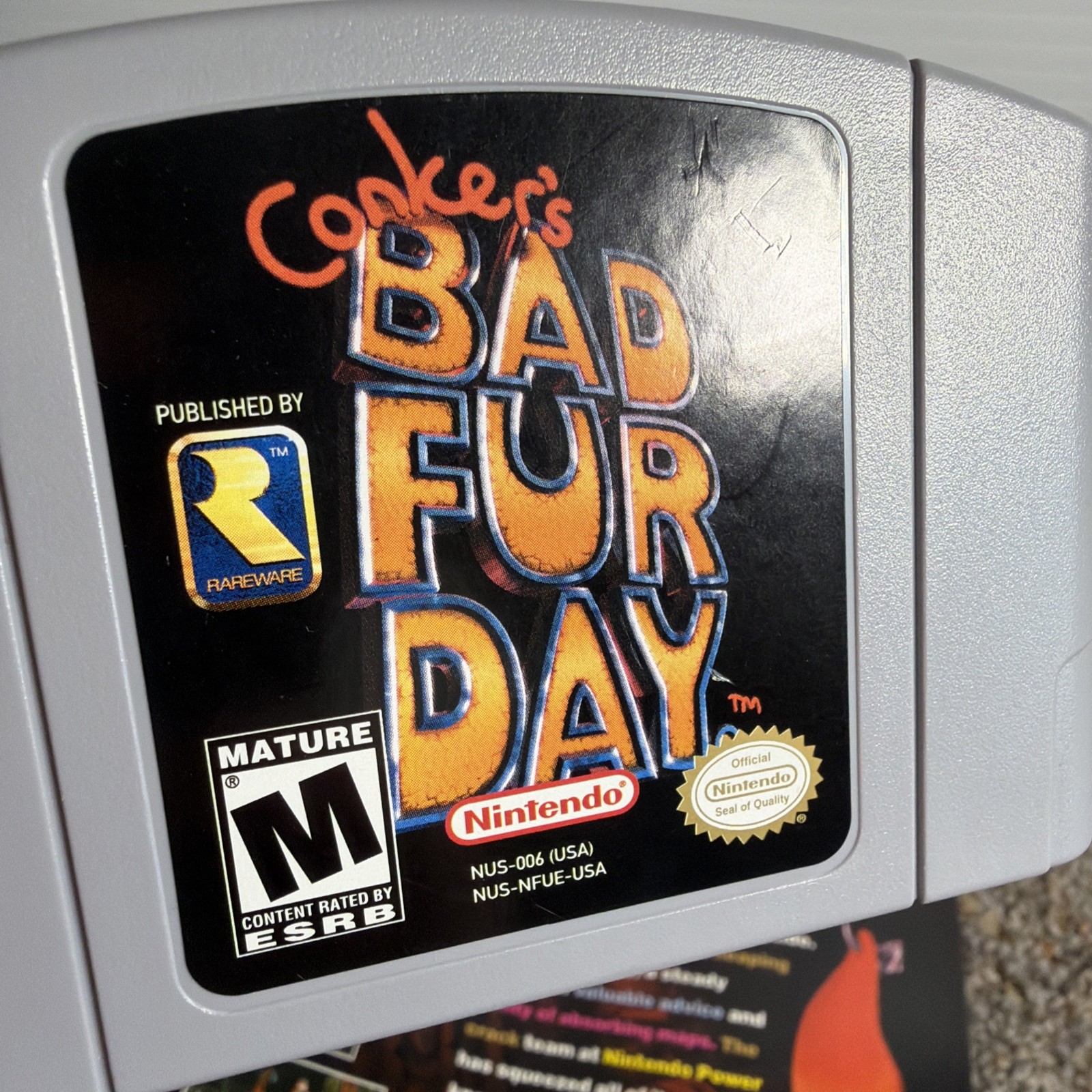 Conker’s Bad Fur Day Nintendo 64 N64 Authentic Super Clean With Guide