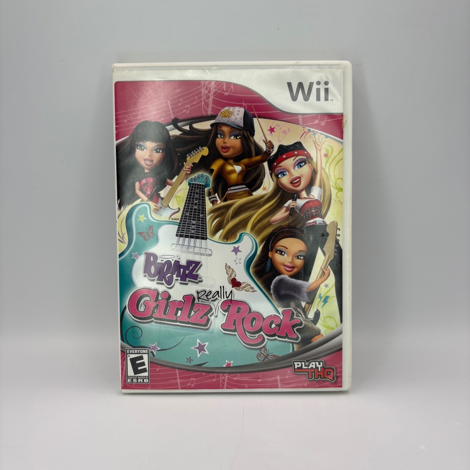 THQ Bratz Girlz Really Rock Nintendo Wii Pink Good Music Game RVL-RRLE