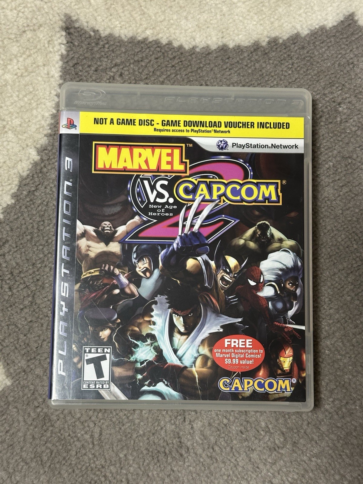 Marvel vs Capcom 2 PS3 CIB Complete – NO DISC – Rare! Hard To Find Collectors