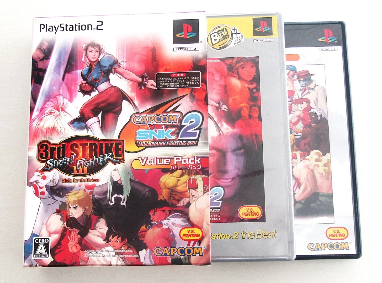 PS2 Capcom VS. SNK Millionaire FIghting 2001 Street FIghter 3rd Strike Capcom