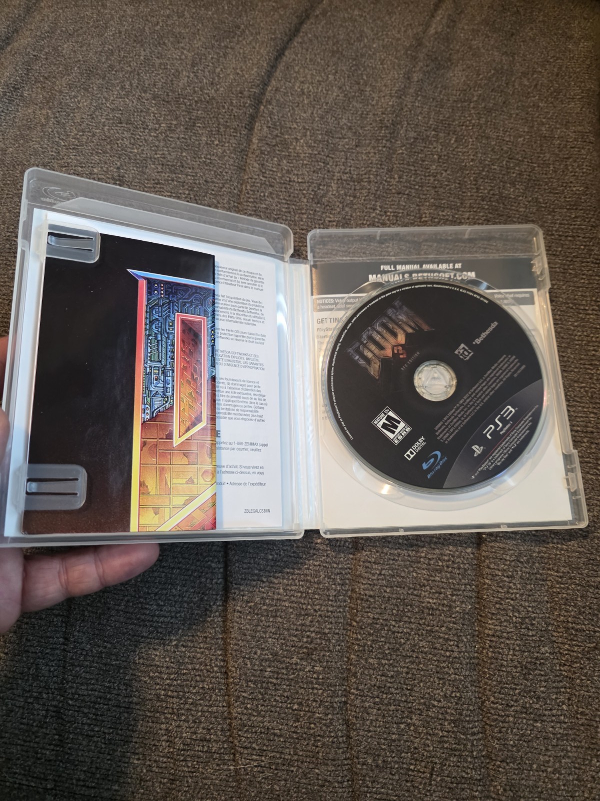 Doom 3 BFG Edition PS3 PlayStation 3 – W/ Poster TESTED