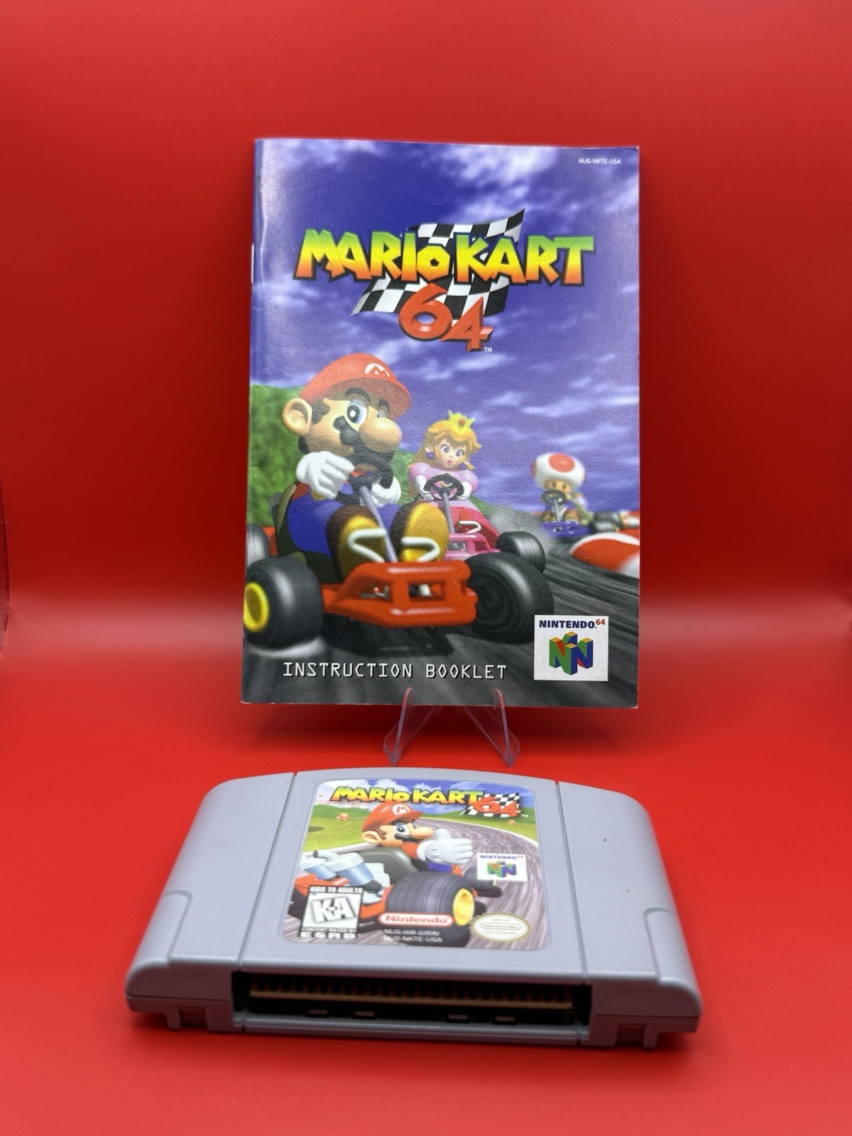 Mario Kart 64 Racing Nintendo 64 N64 Original Authentic Game Tested With Manual