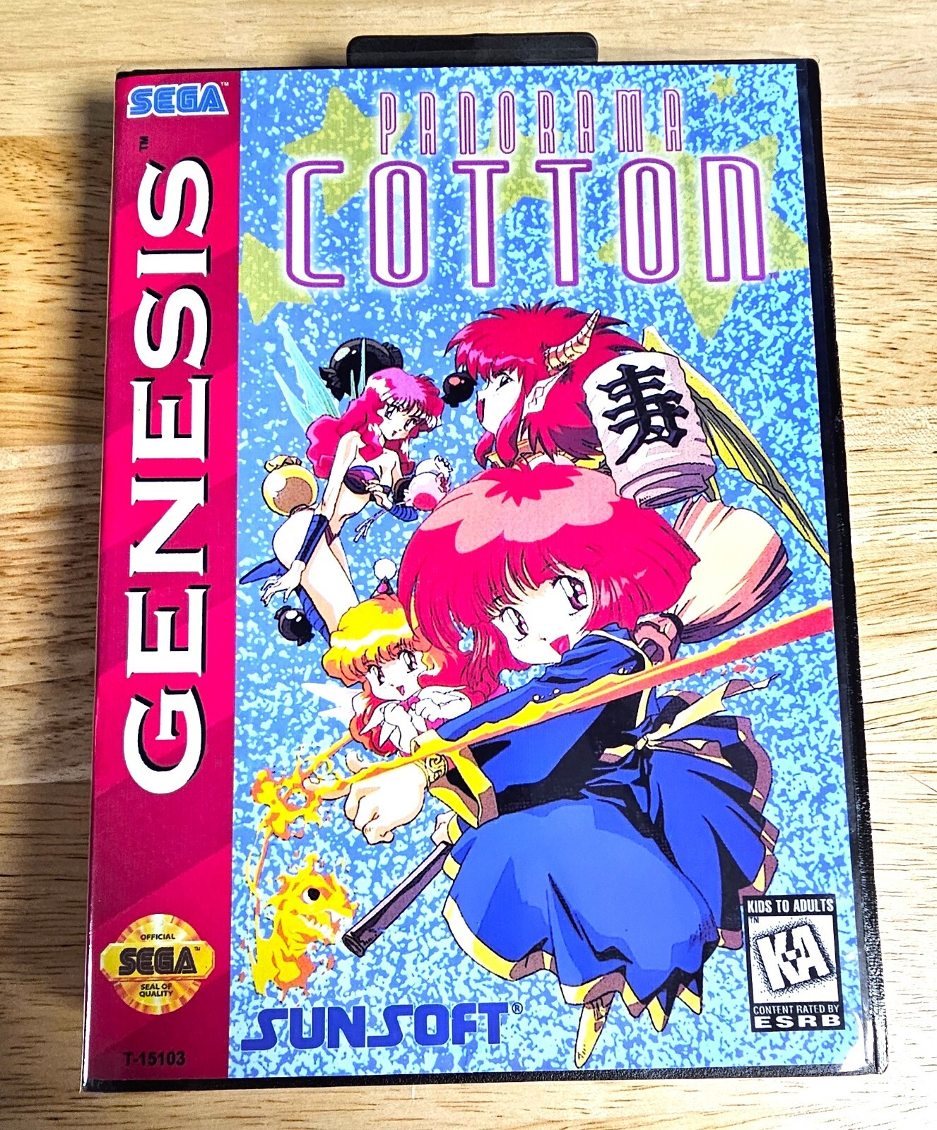 Panorama Cotton – 16 Bit MD Game, Case, Manual For Sega Mega Drive Genesis