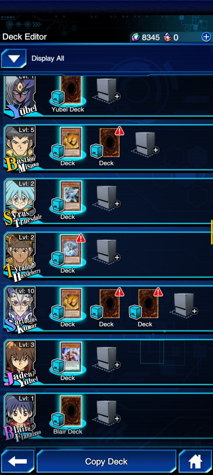 YU GI OH DUEL LINKS IOS, ANDROID, 111 characters, ,9485 gems, 21 decks, 821 box