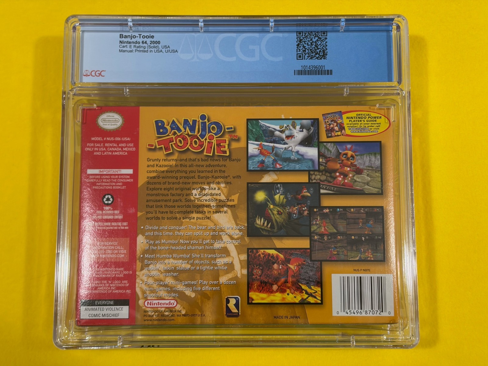 Banjo-Tooie (CGC 9.0 w/ 9.4 Box!!!) Nintendo 64 N64 not WATA PSA VGA