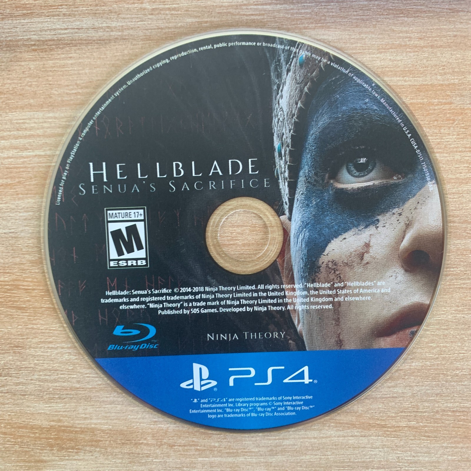 Hellblade: Senua’s Sacrifice with Slipcover (PlayStation 4 PS4, 2018) Free Ship!
