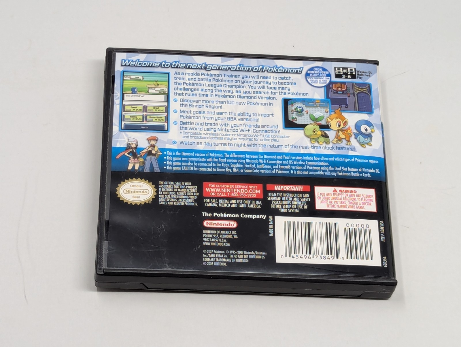 Pokémon: Diamond Version (DS, 2007) Authentic, Tested, Complete CIB, Fast Ship