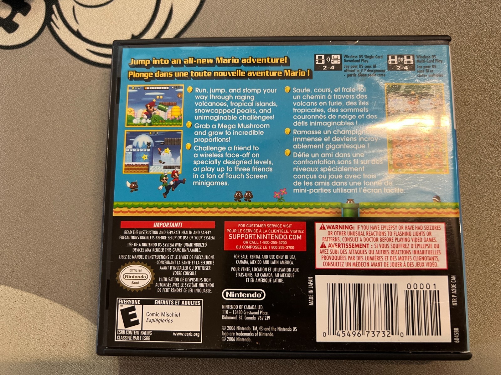 New Super Mario Bros Nintendo DS (2006) In Case With Booklets And Game