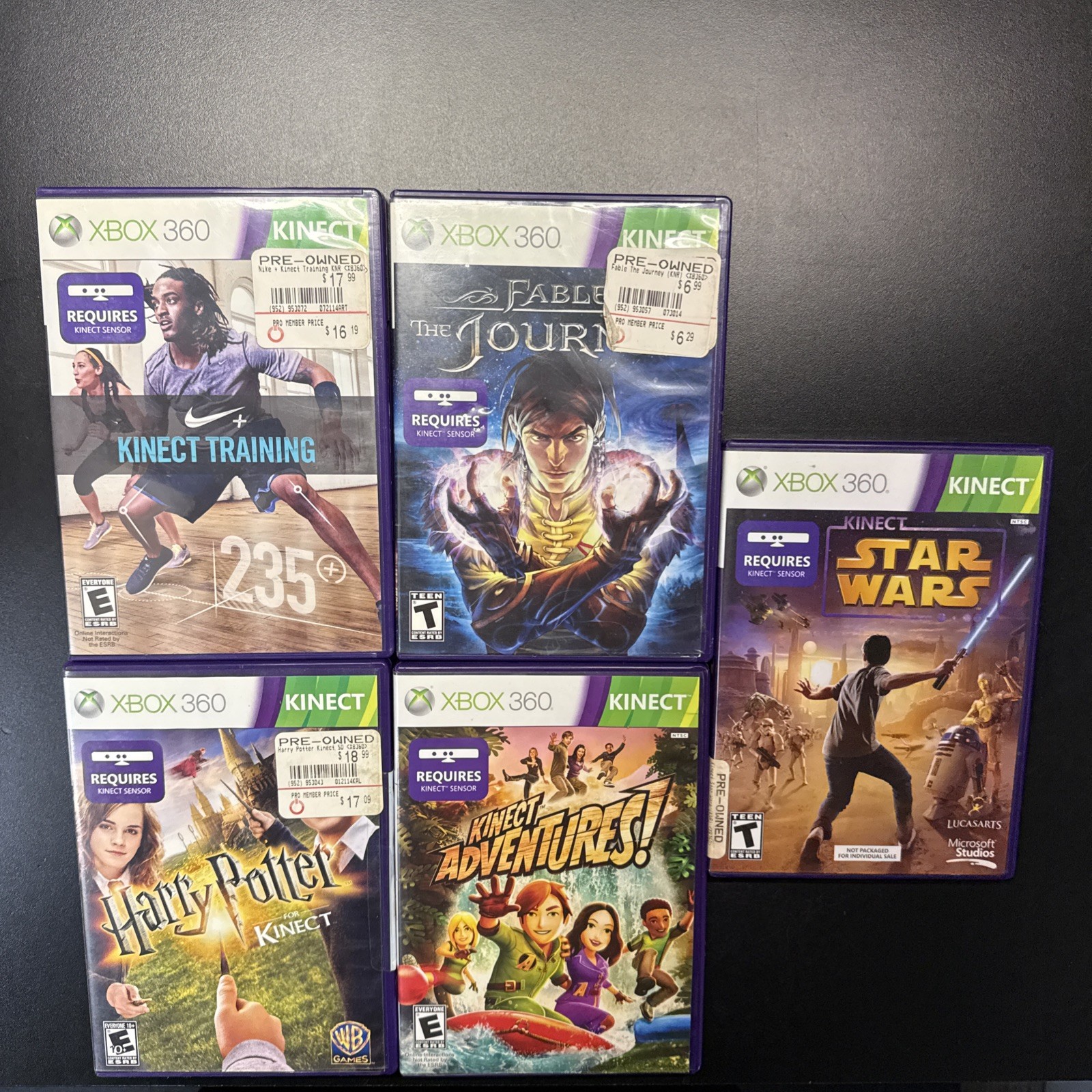 5 Kinect Games Star Wars Harry Potter Fable The Journey Nike Kinect Adventures