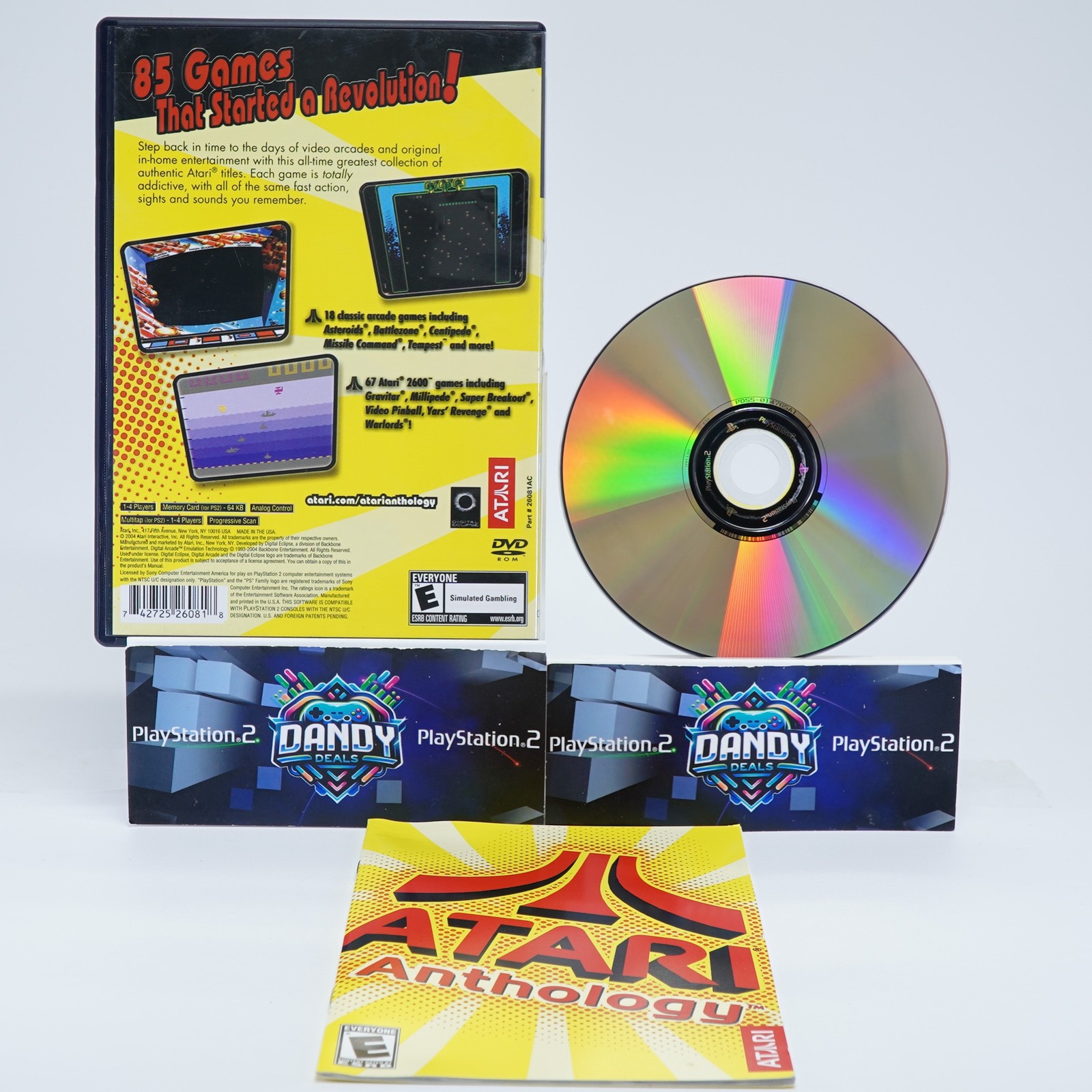 Atari Anthology PS2 CIB W/ Manual – PlayStation 2