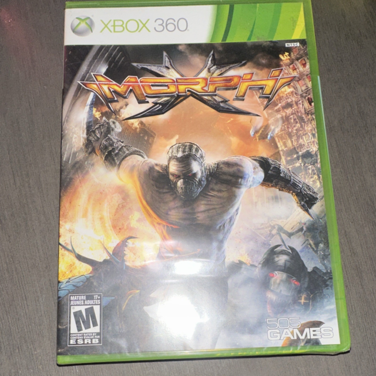 505 Games MorphX Xbox 360 2010 M Action & Adventure Manual Case Cover Art