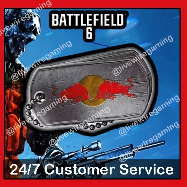 Battlefield 6 – Red Bull x Telepizza Exclusive Limited Edition Dog Tag Plus XP