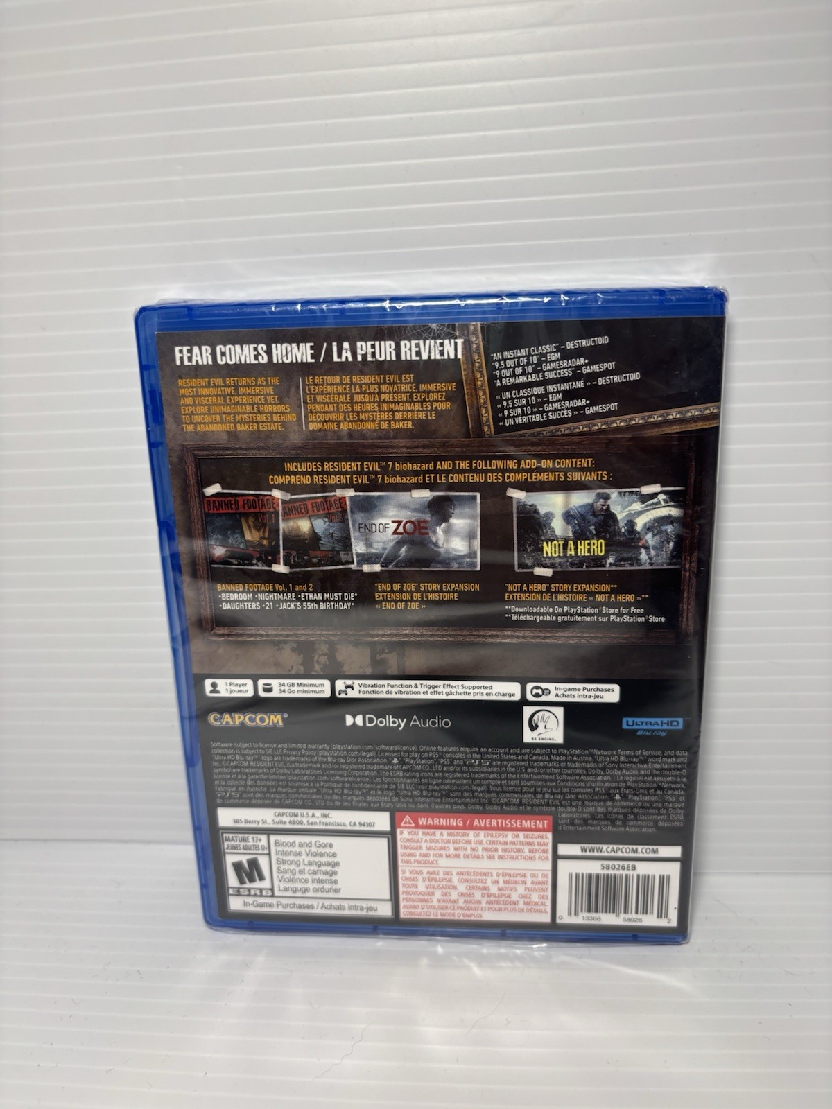 Resident Evil 7 Biohazard Gold Edition (PlayStation 5, PS5) NEW SEALED
