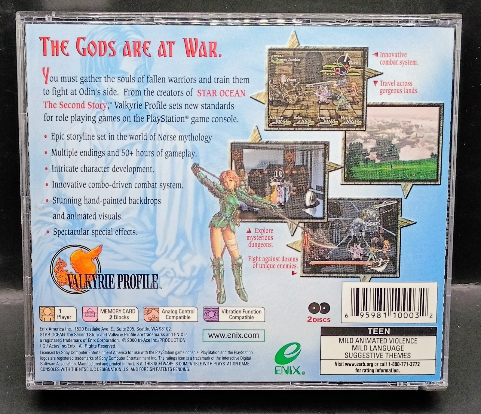 VALKYRIE PROFILE SONY PlayStation 1 100% COMPLETE LOOKS NEW / UNUSED! RPG