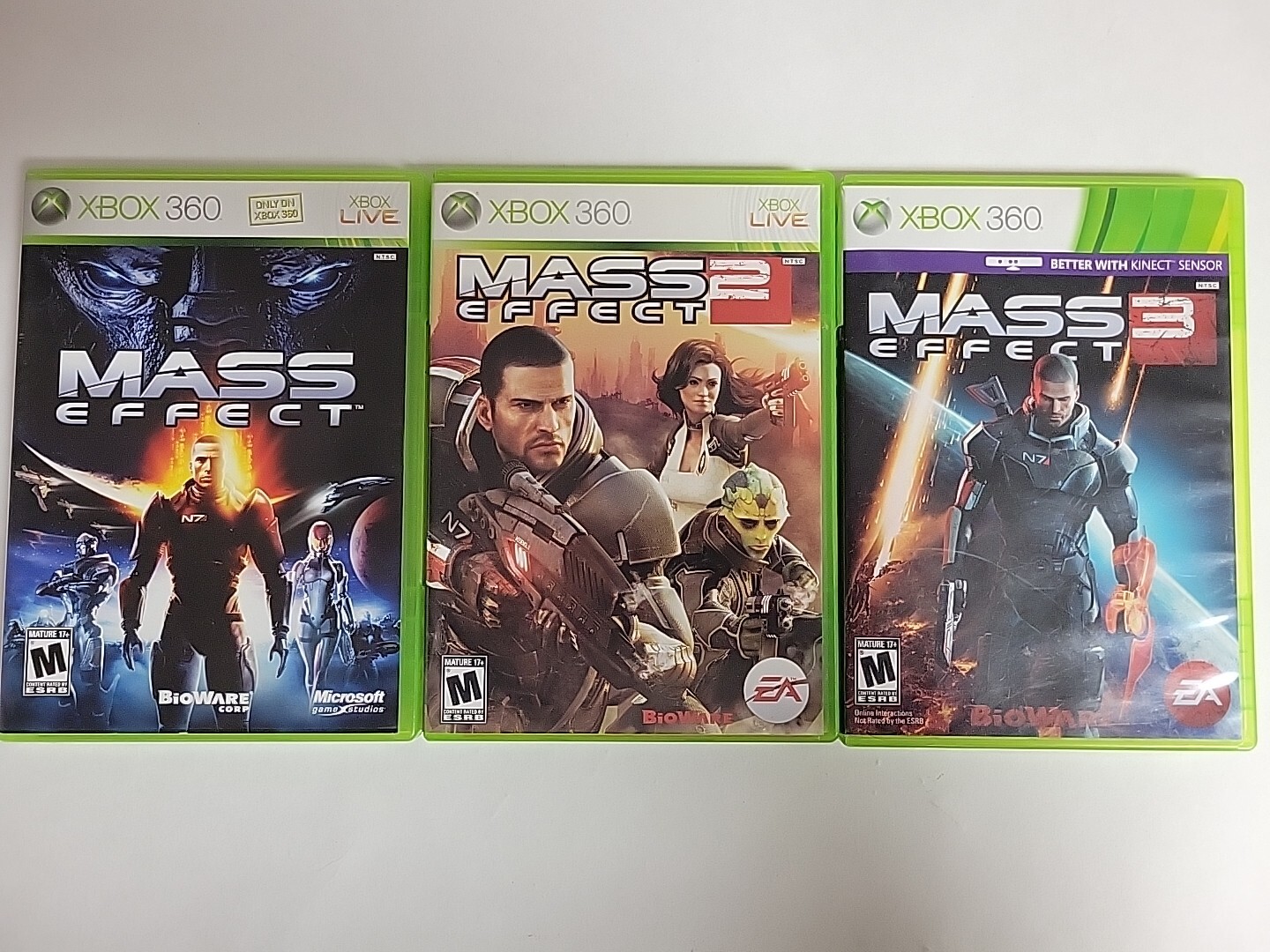 Mass Effect Trilogy 1, 2, 3 (Microsoft Xbox 360)