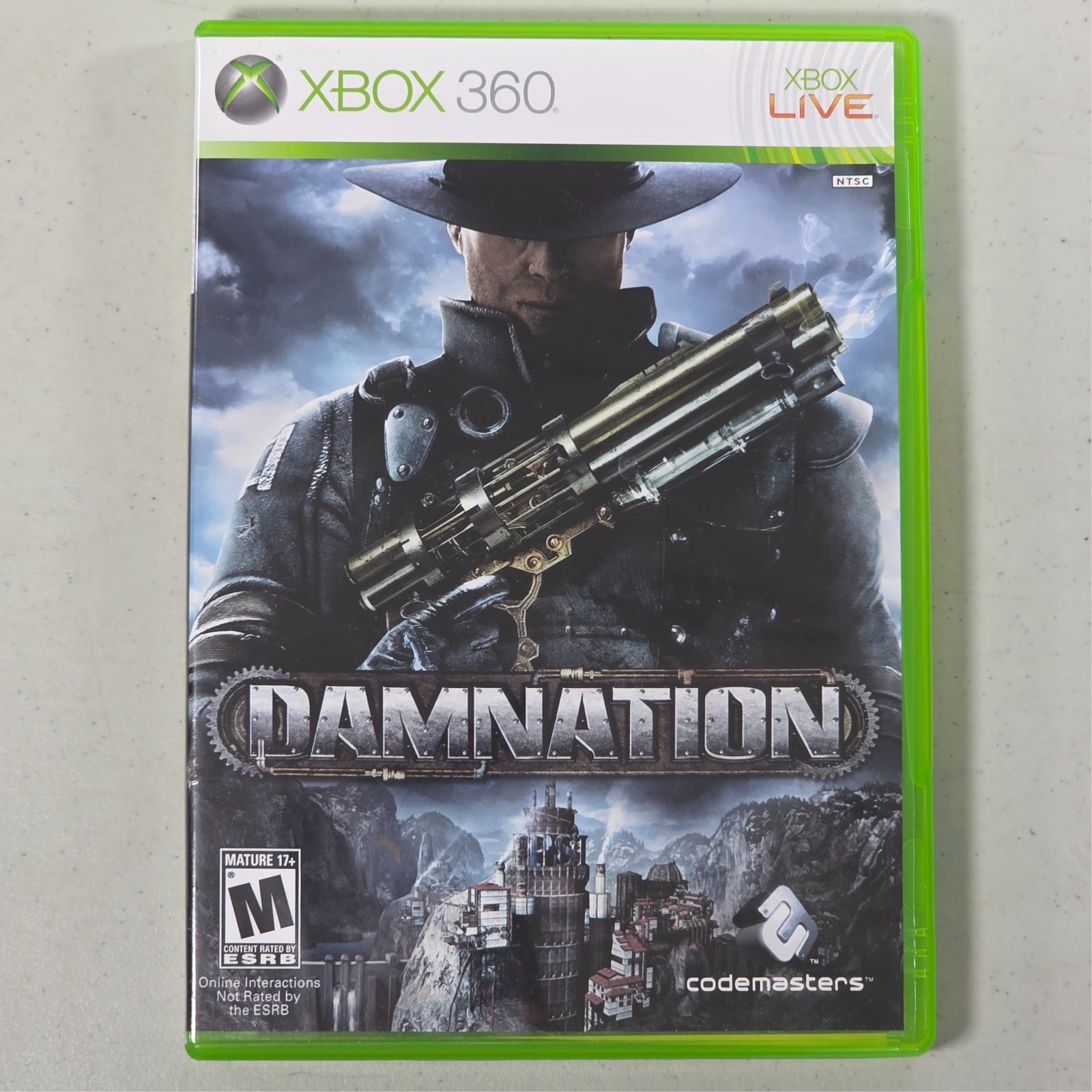 Damnation (Microsoft Xbox 360, 2009) Complete CIB W/ Manual Tested