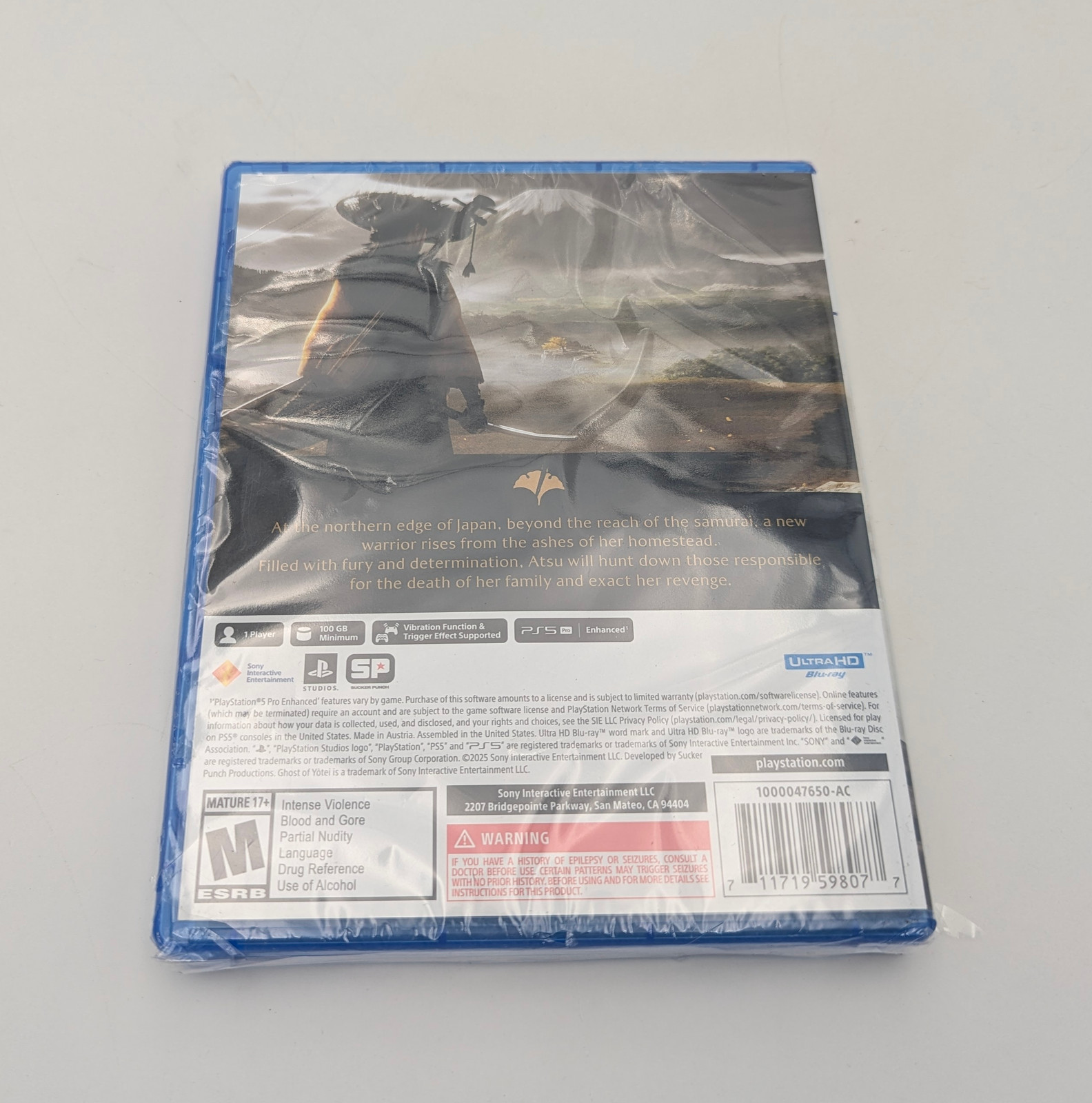 Ghost of Yotei Video Game for Sony Playstation 5 – Rated M (Mature 17+)