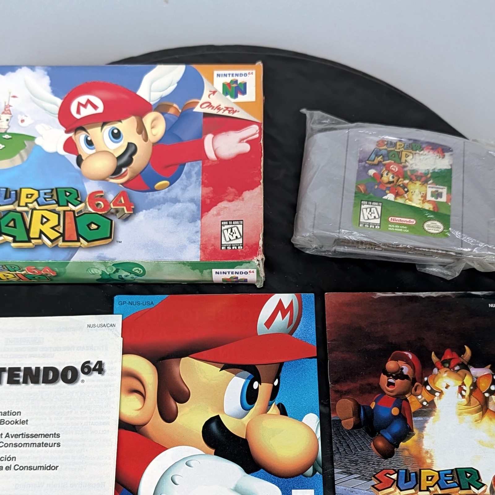 Super Mario 64 Nintendo 64 N64 Complete CIB Box+Game+Manual+Inserts USA ð