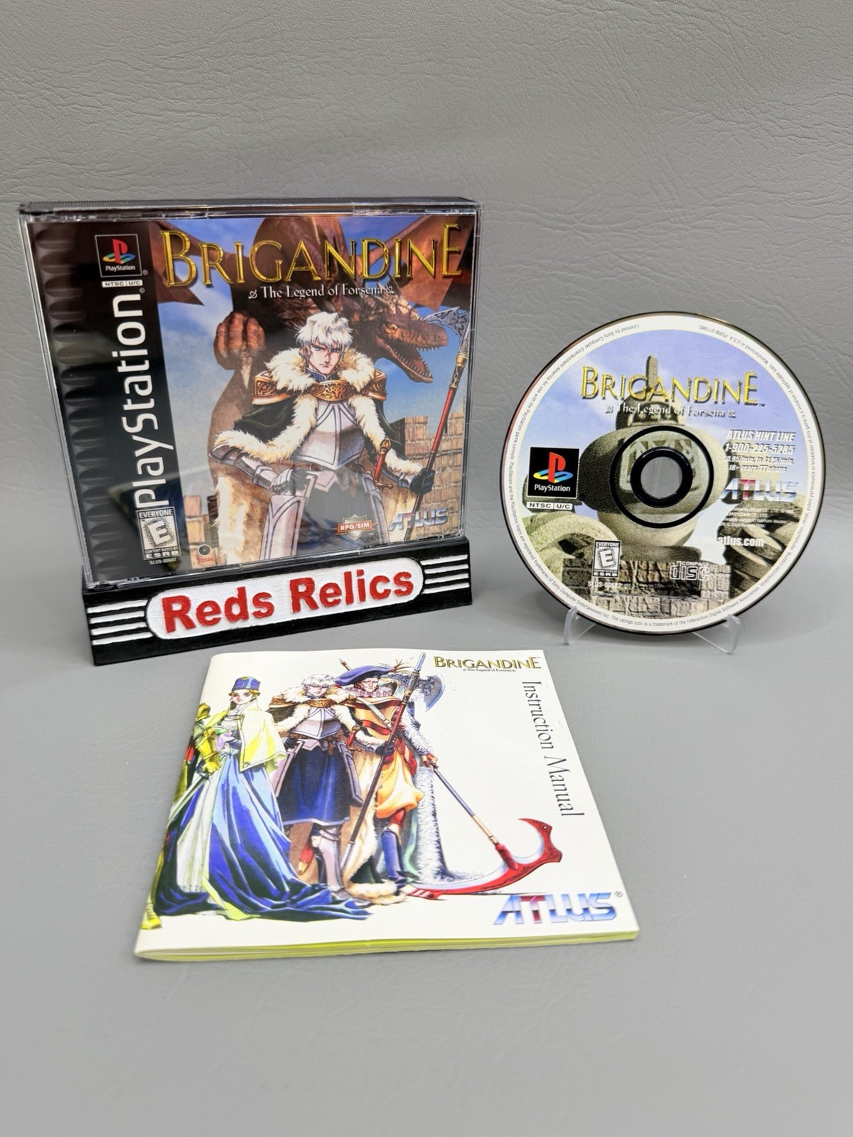 Brigandine Legend Of Forsena ( PlayStation 1 PS1 ) Rare CIB – Excellent