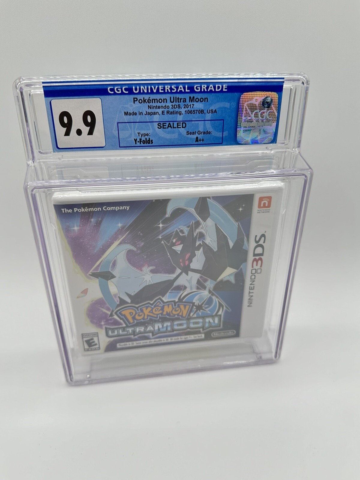 Pokémon Ultra Moon – Nintendo 3DS – CGC 9.9 A++ SEALED Graded – US Version