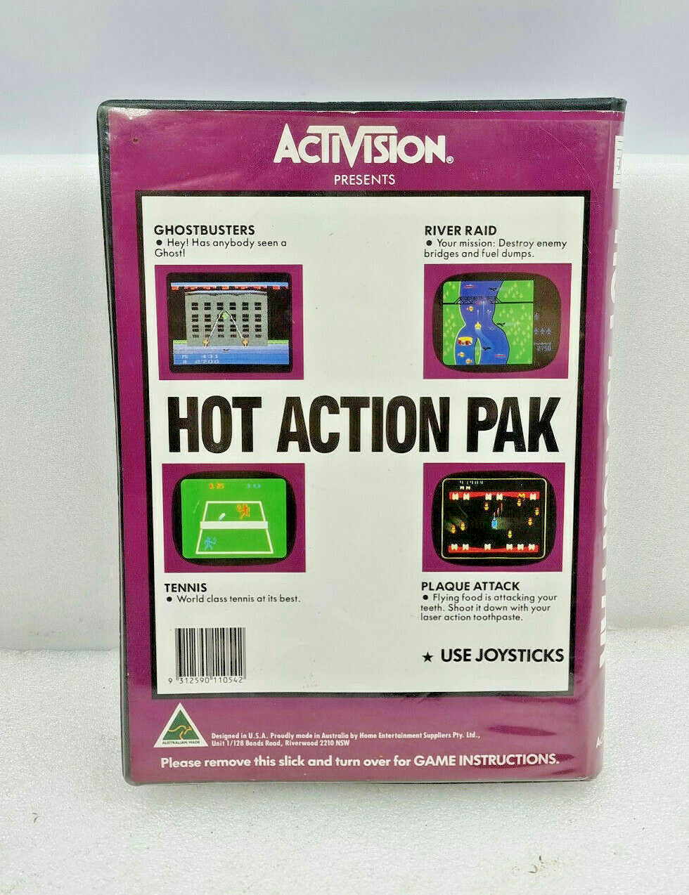 VGC Atari 2600 HOT ACTION PAK Activision 4 Games Manual Included Ghostbusters
