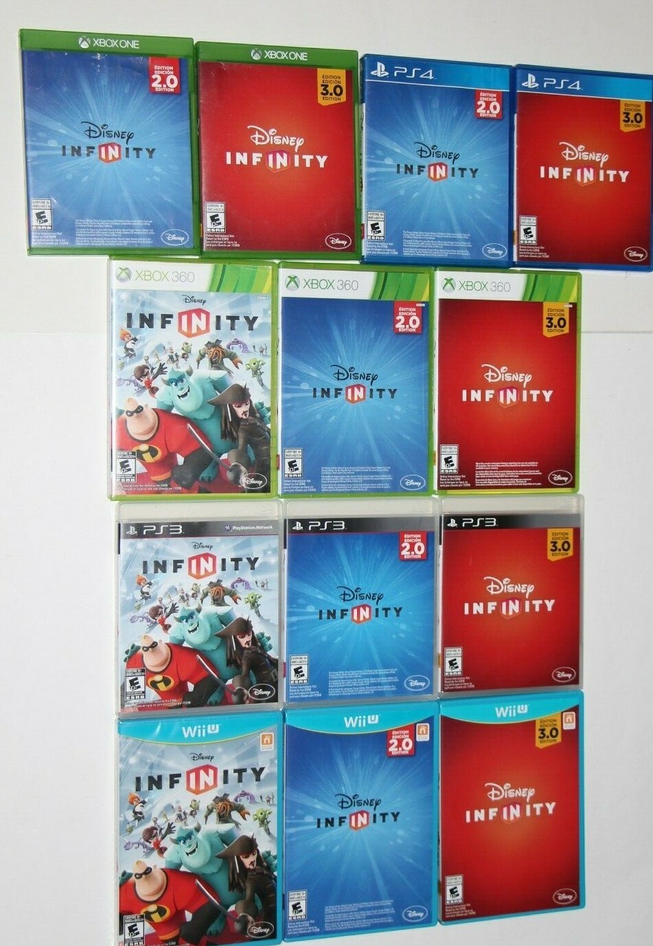 DISNEY INFINITY 1.0 2.0 3.0 WII WII U XBOX ONE 360 PS4 PS3 VIDEO GAME DISC