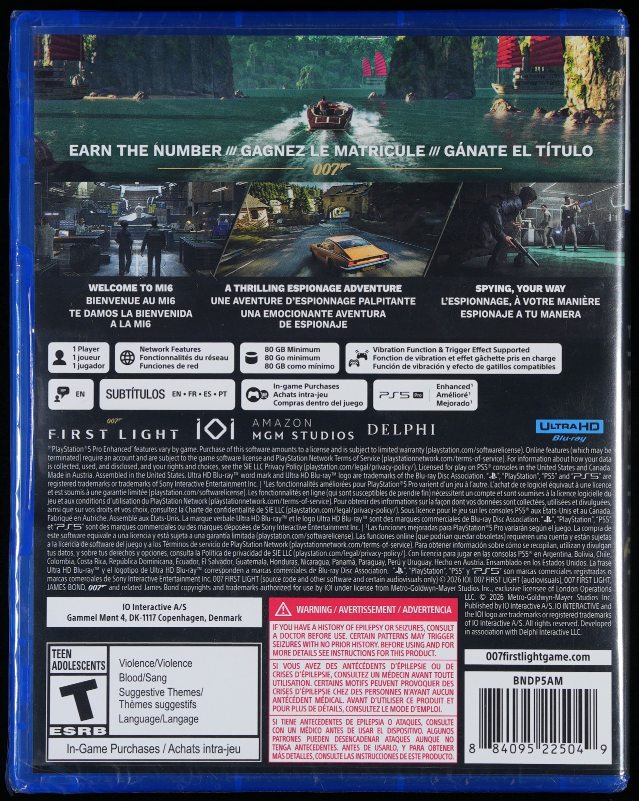 007 First Light (PlayStation PS5, 2026) PSA Graded Sealed 9.8 A+ NOT VGA CGC