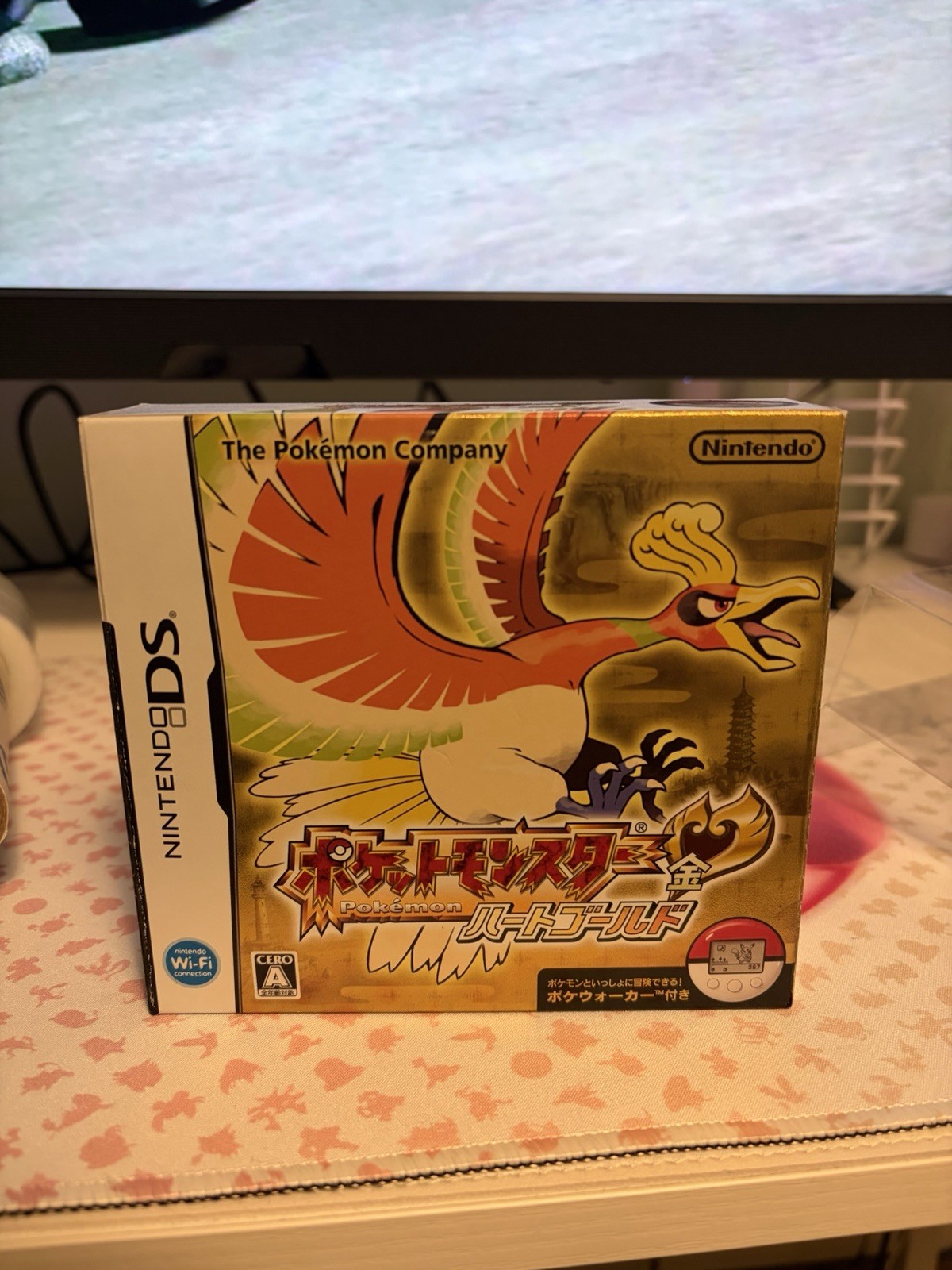 Nintendo DS Pokemon HeartGold Japanese Version CIB Authentic CIB Poke Walker
