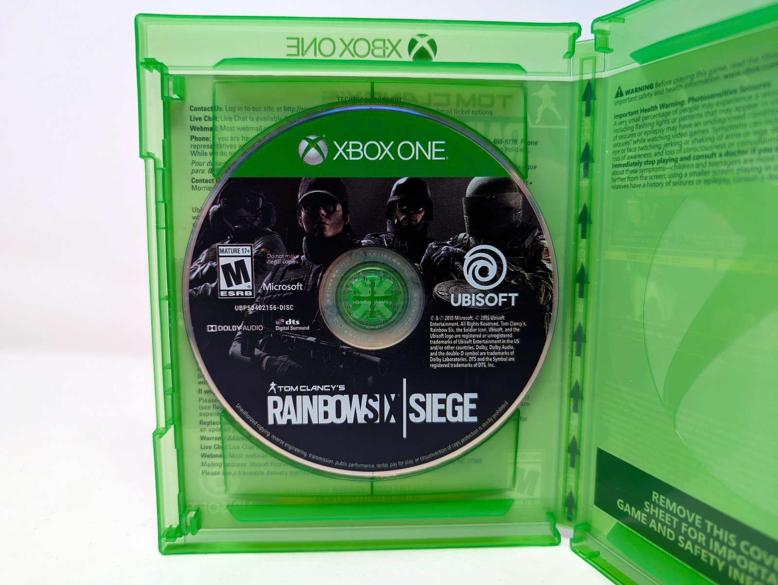 Tom Clancy’s Rainbow Six Siege Xbox One Physical Disc with Original Case Tested