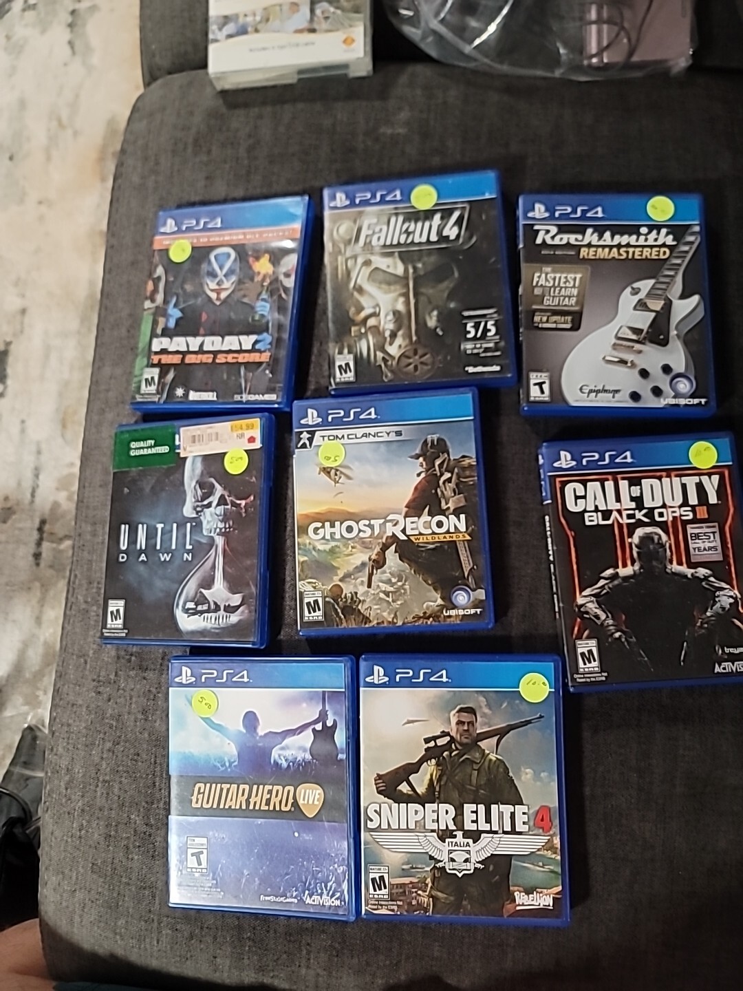 Lot of 8 Sony PlayStation 4 PS4 Games Balck Ops 2 Until Dawn Fallout 4 Etc