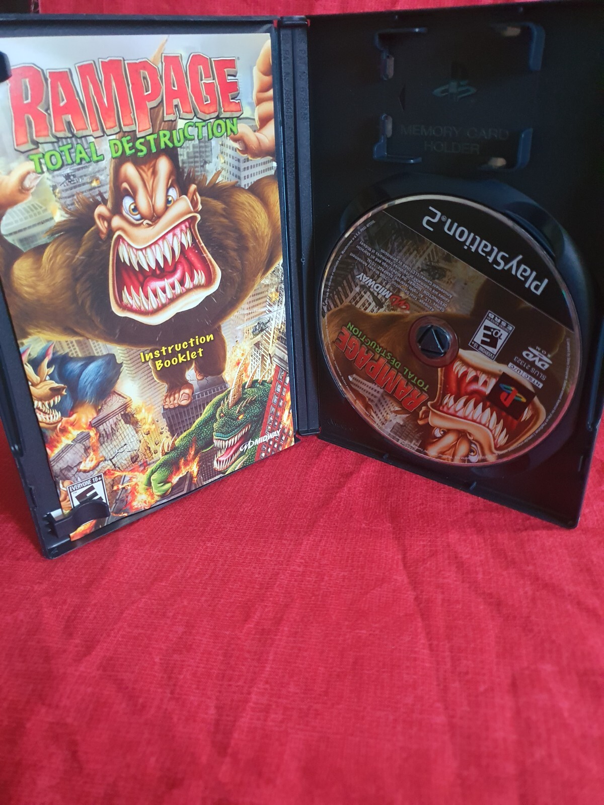 Rampage: Total Destruction (Sony PlayStation 2, 2006) Registration Card VG CIB