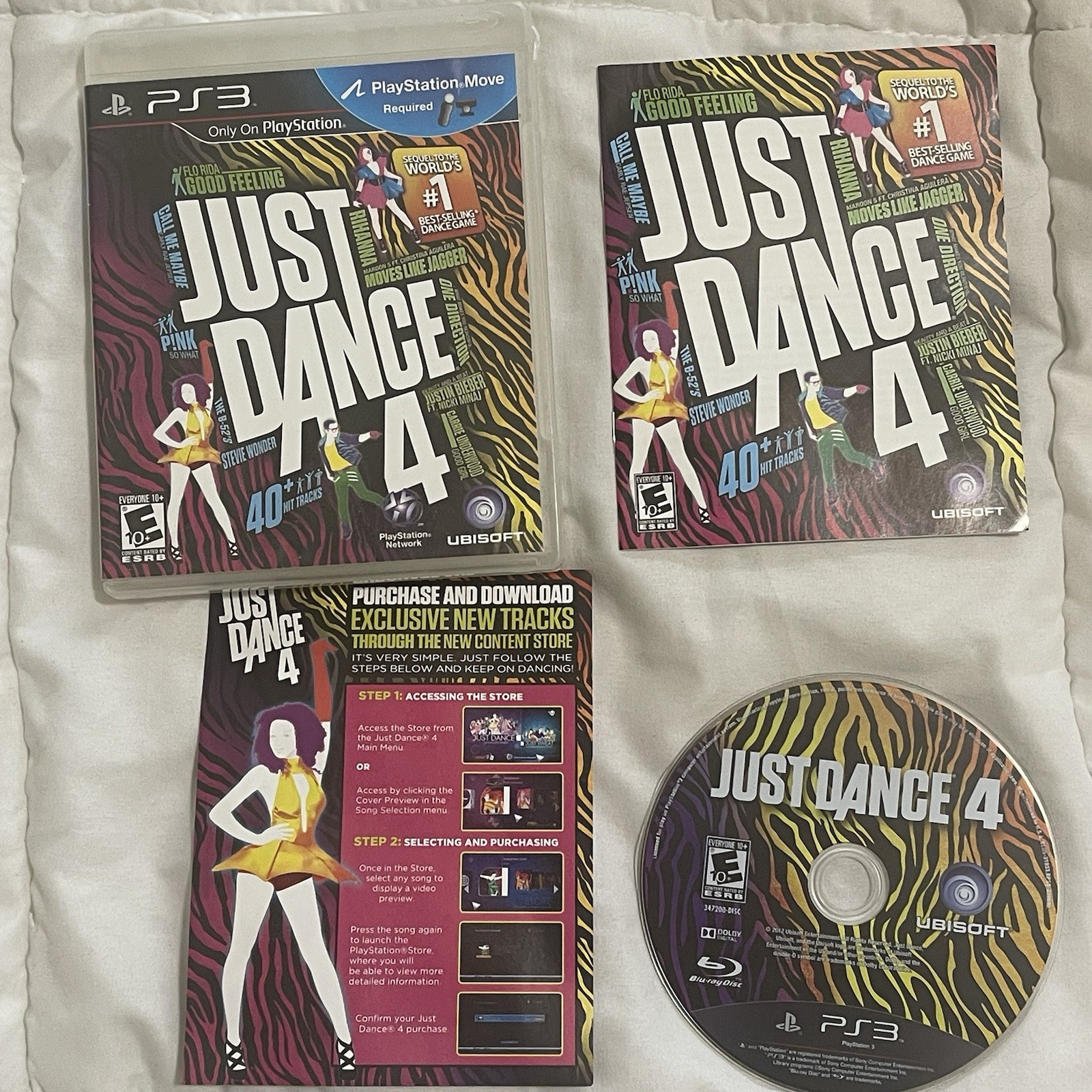 Just Dance 4, 2012, PS3, Playstation 3 – CIB With Manual