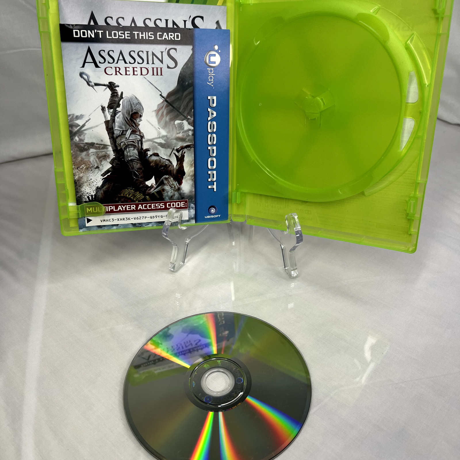 Assassin’s Creed III (Microsoft Xbox 360, 2012) ONLY SINGLE PLAYER DISC Tested