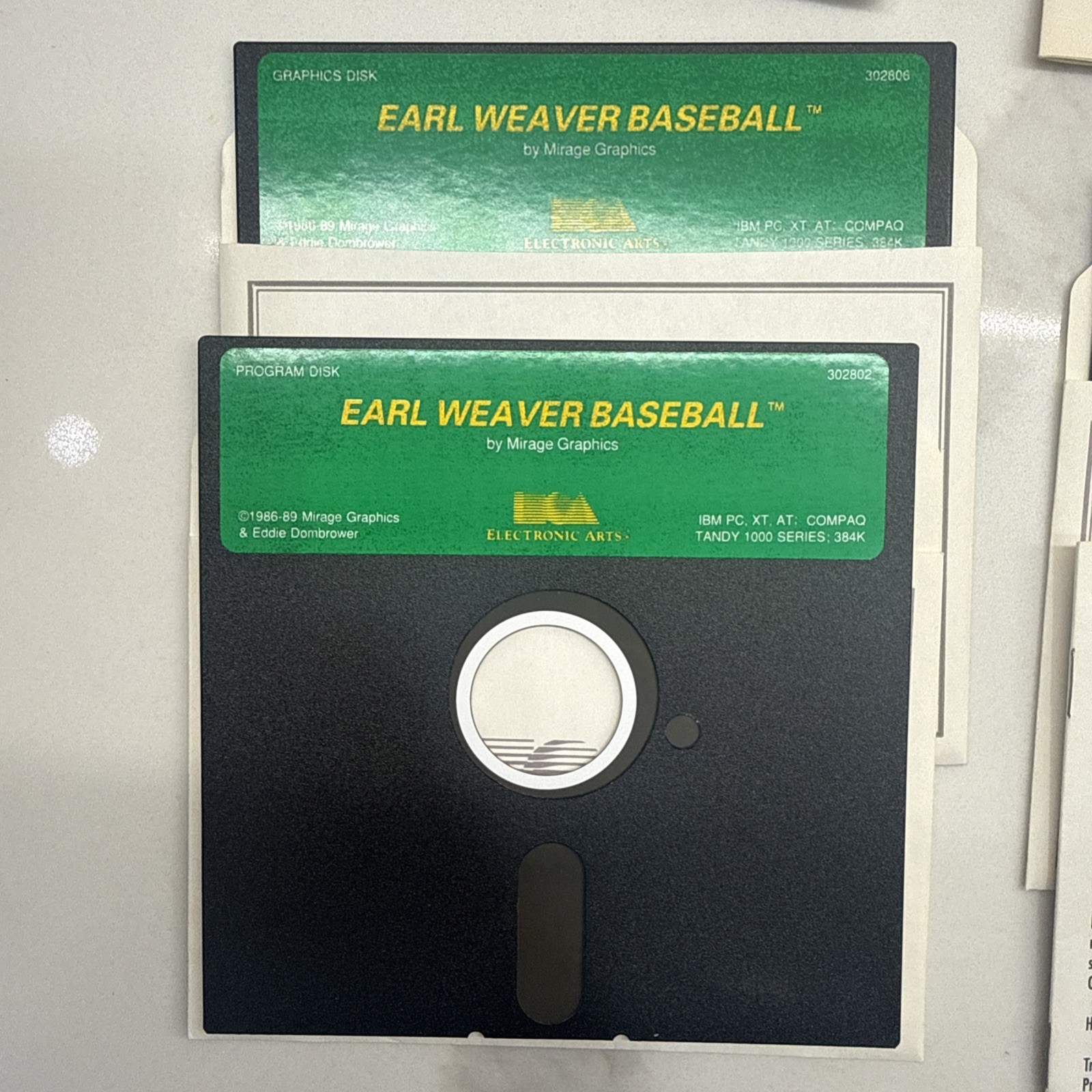 Earl Weaver Baseball IBM PC, Tandy (5.25”) 1987 Electronic Arts Game – Complete