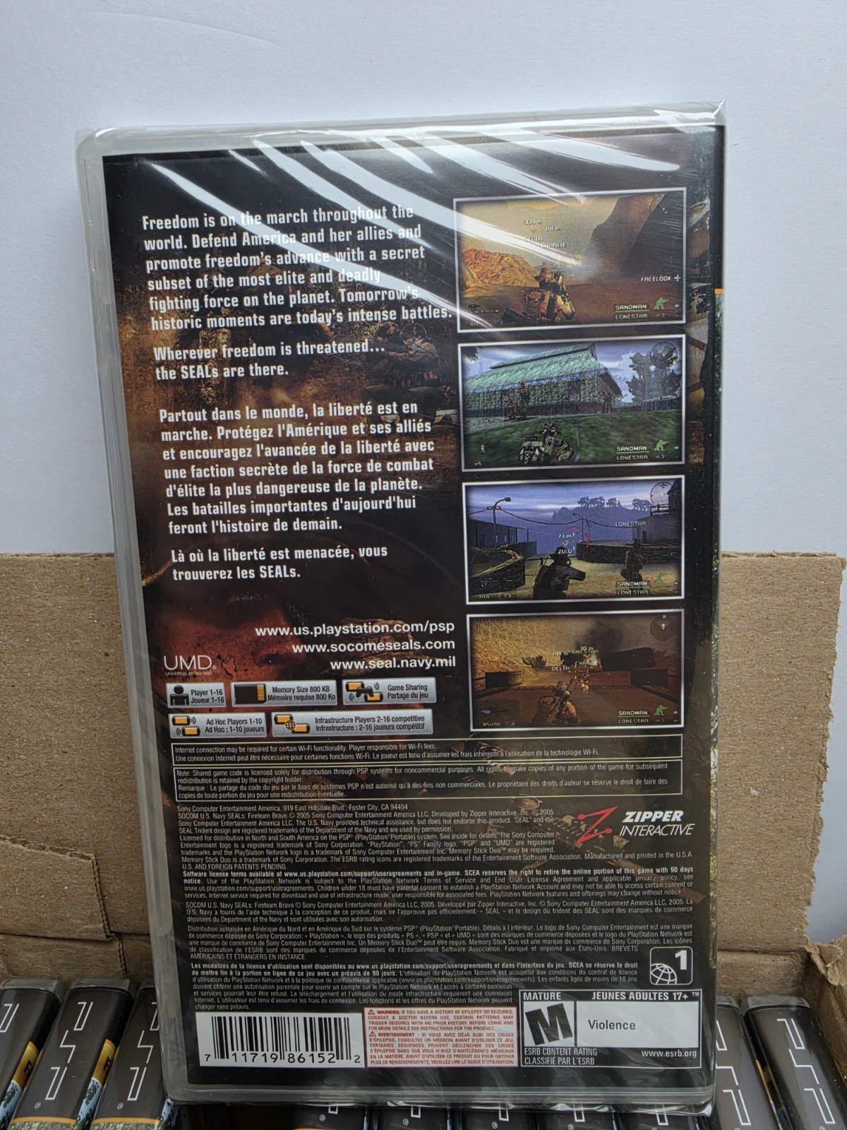 Socom US Navy Seals Fireteam Bravo (Sony PSP Favorites) Case Of 11