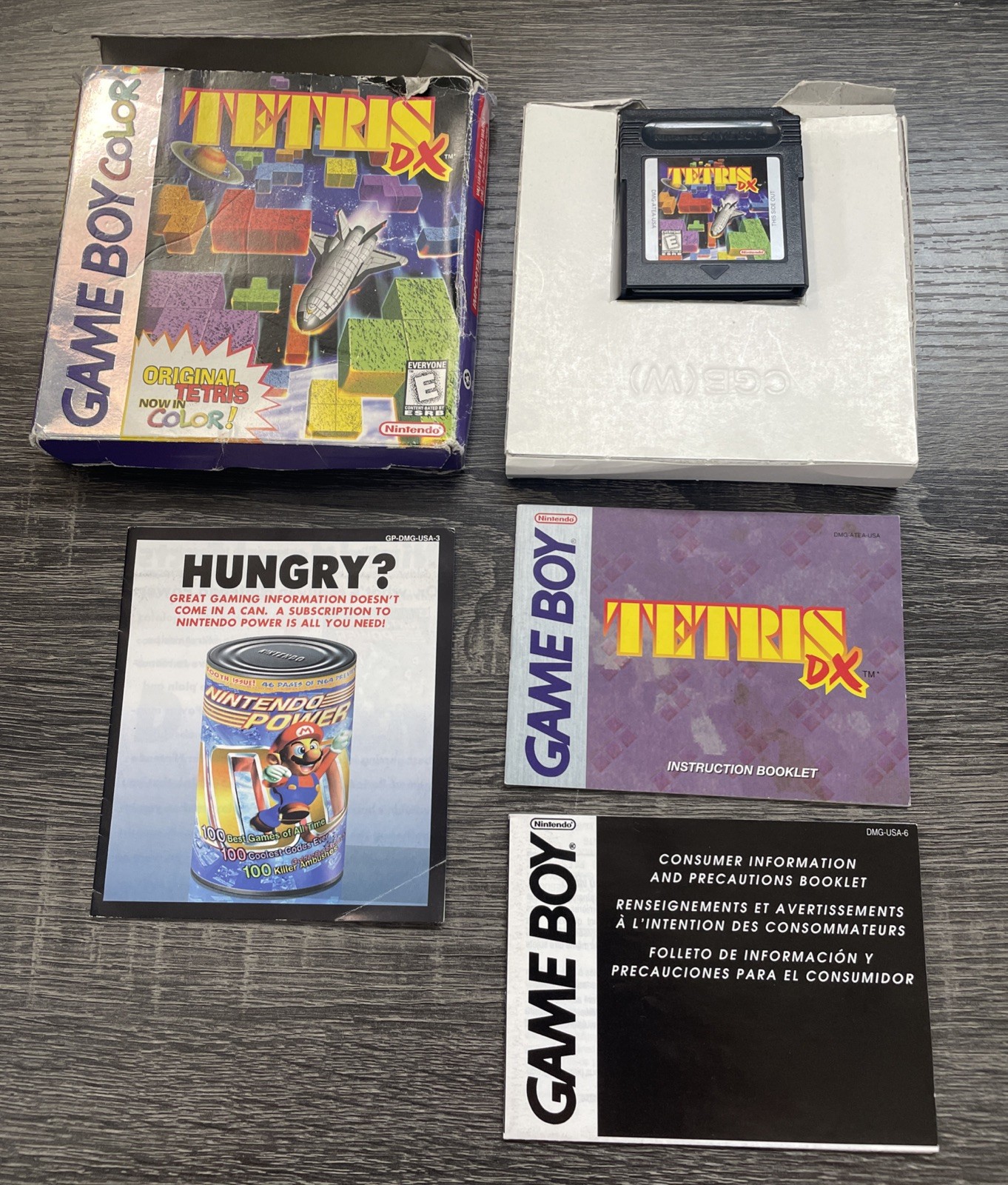 Tetris DX Deluxe (Nintendo Game Boy Color Gameboy) Complete in Box Saves