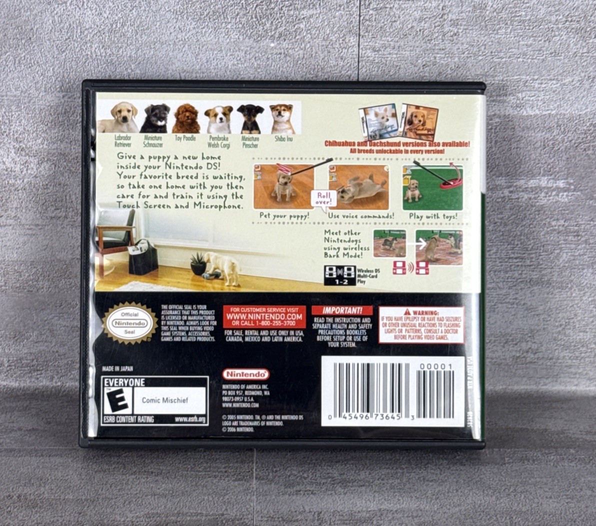Nintendogs: Lab & Friends (Nintendo DS,2005) Complete w/ Manual Tested & Working