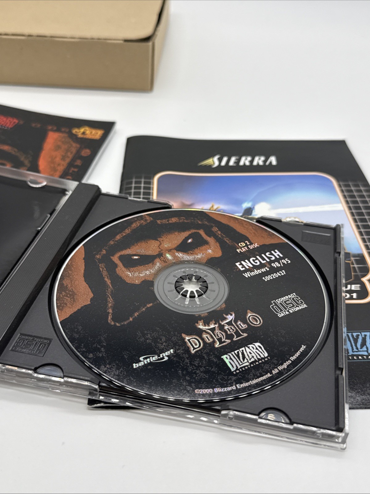 Diablo II 2 (PC, 2000) Original Big Box – Incomplete – Includes Manual & 1/3 CDs