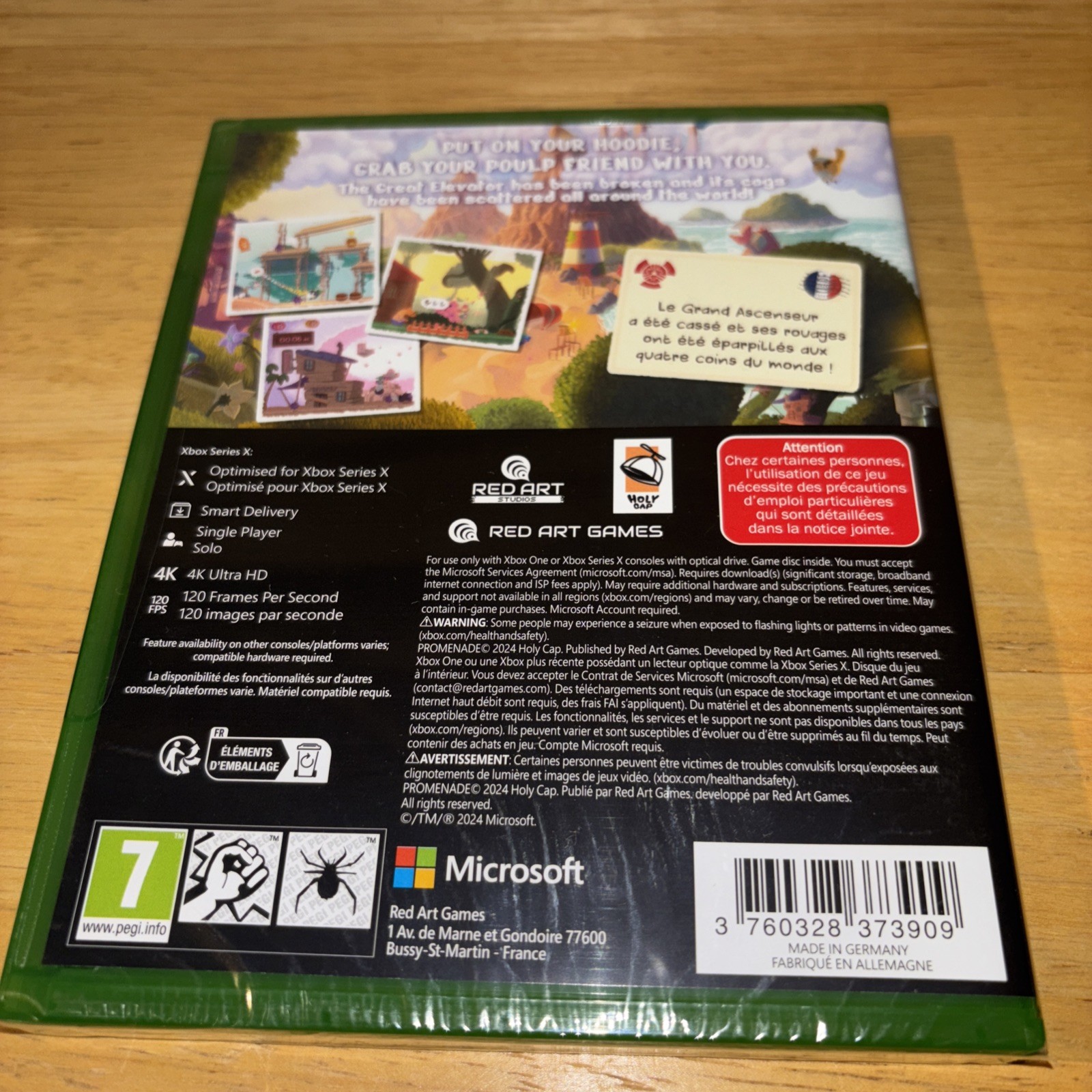 U.S. SELLER BRAND NEW PROMENADE XBOX SERIES X XBOX ONE RED ART GAMES PEGI 7