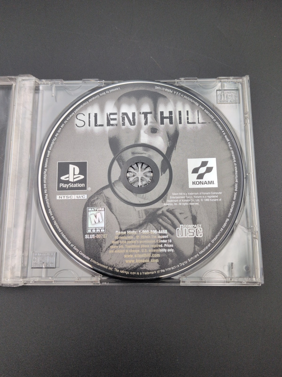 PS1 Silent Hill (Sony PlayStation 1, 1999) Black Label Disc Only Tested Working