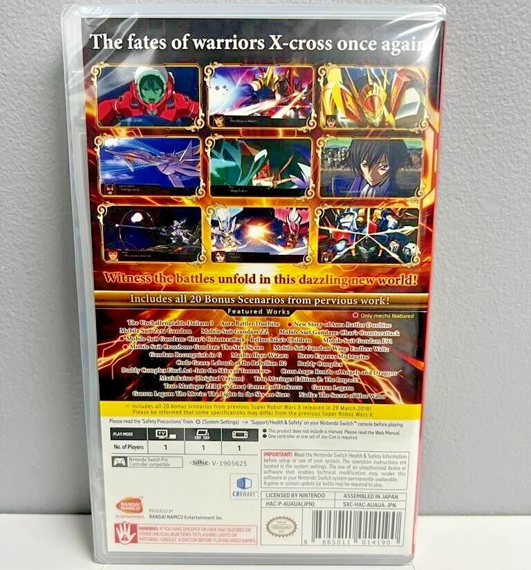 Super Robot Wars T + V + X (Multi-Language) Switch New Game Bundle [Turn-Based]