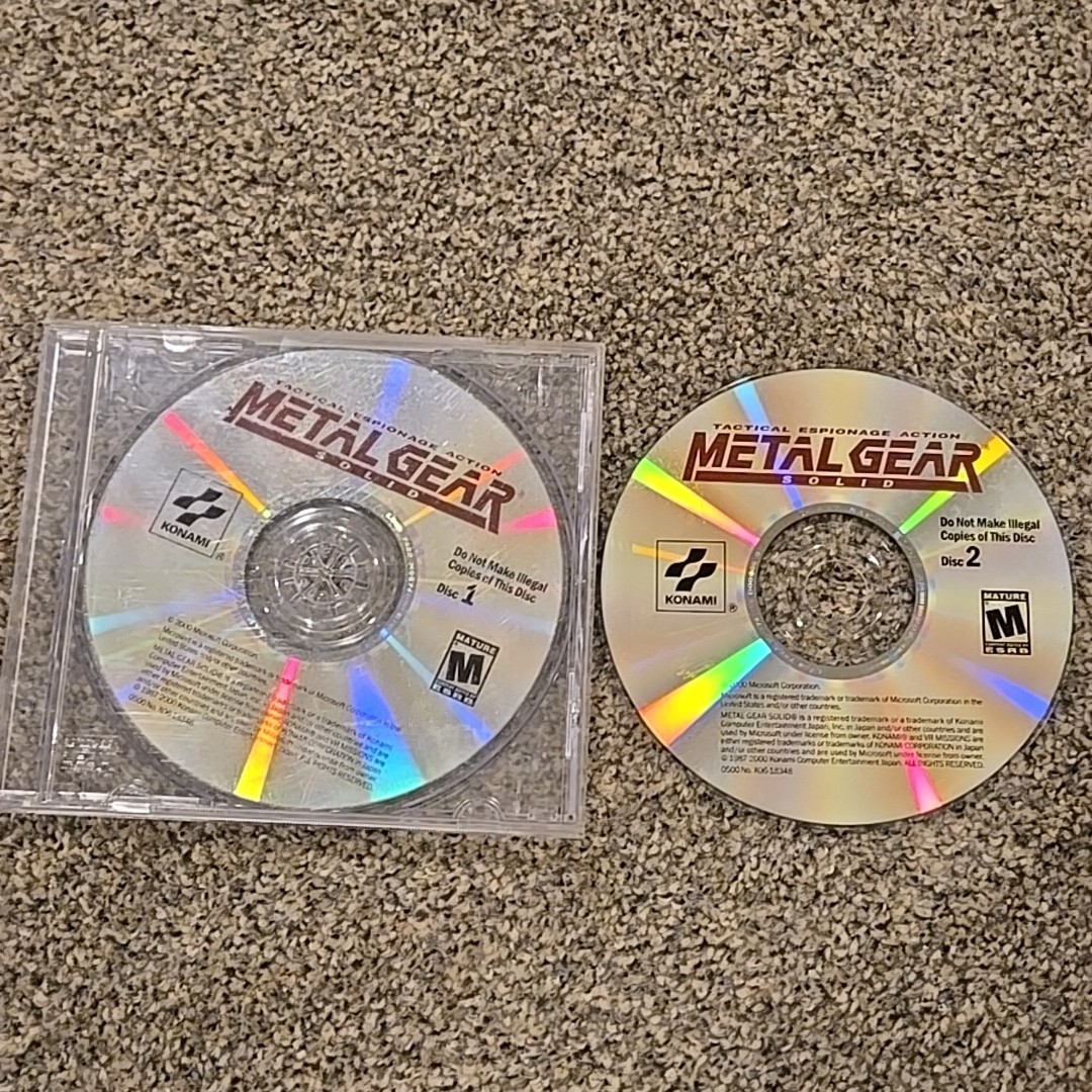 Metal Gear Solid: Tactical Espionage Action (PC CD-ROM) 2-Disc Set Plain Case