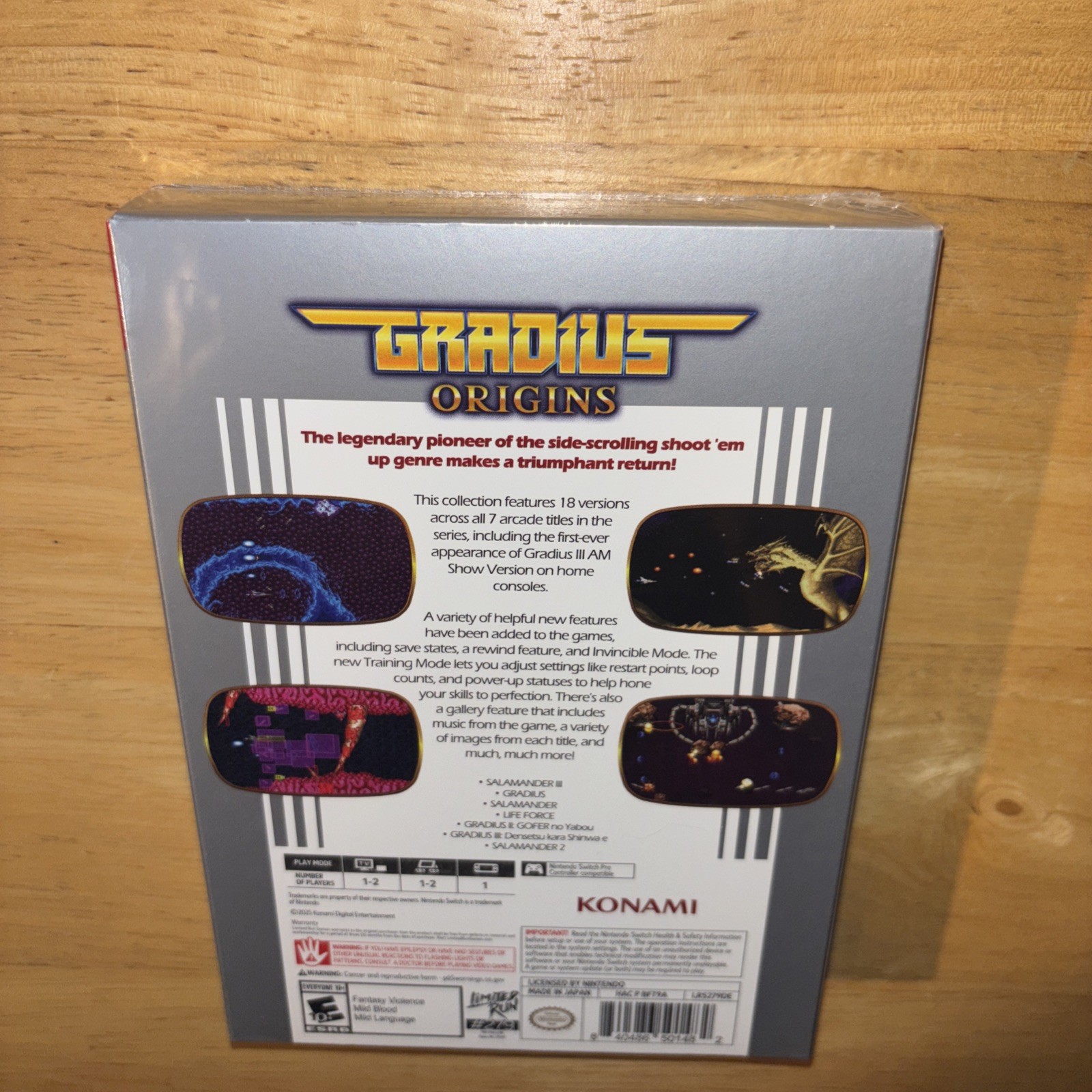 IN HAND! GRADIUS ORIGINS CLASSIC COLLECTORS DELUXE EDITION LIMITED RUN GAMES NEW