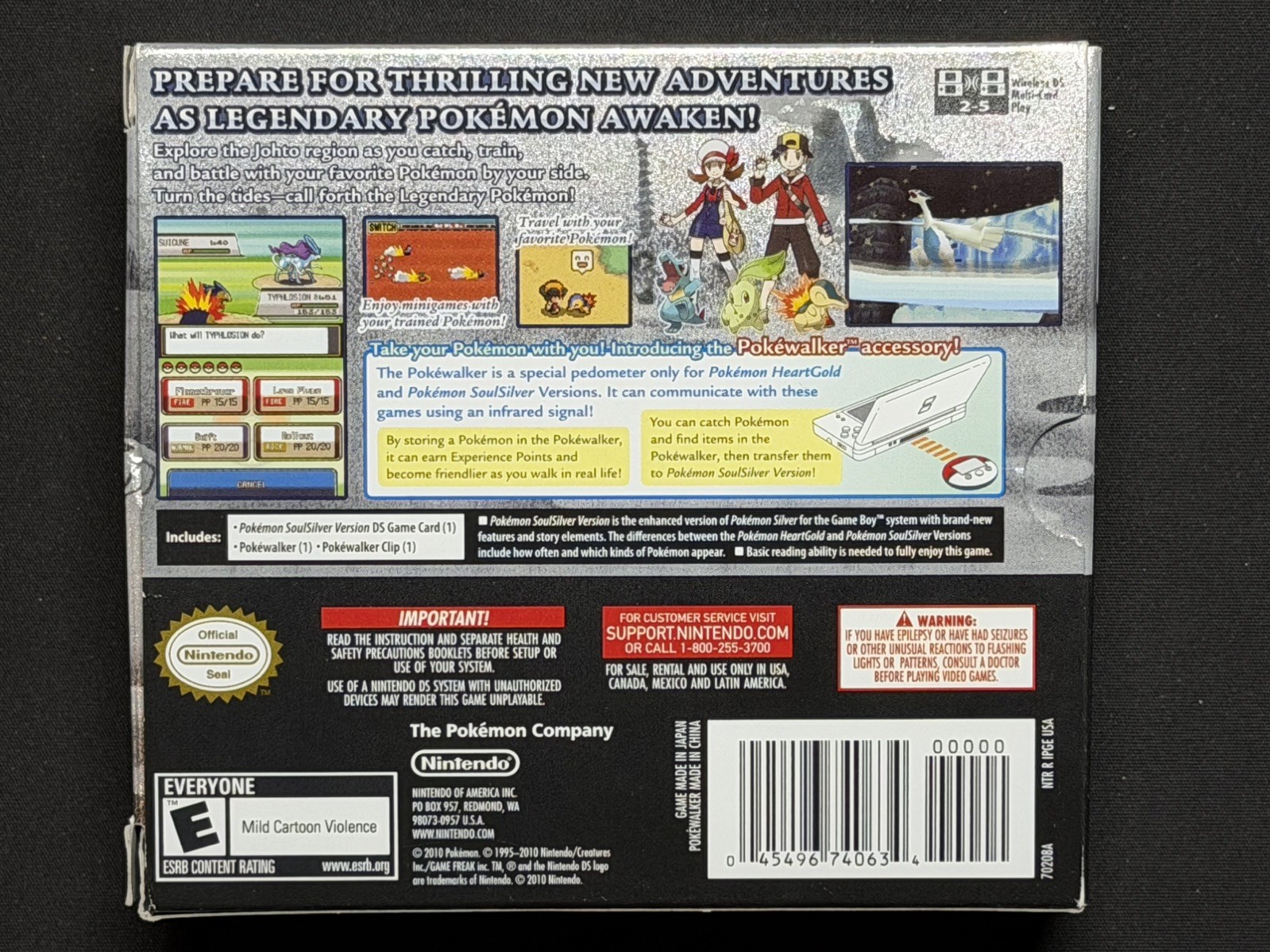 Pokemon: SoulSilver Version (Nintendo DS, 2010) with Preorder Bonus!