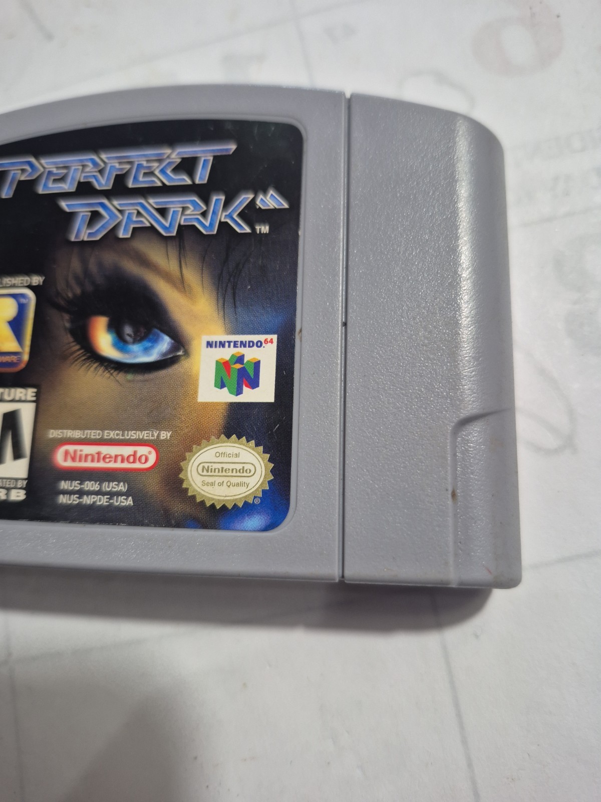 Rareware Perfect Dark Nintendo 64 N64 Game Cartridge Shooter Multiplayer M