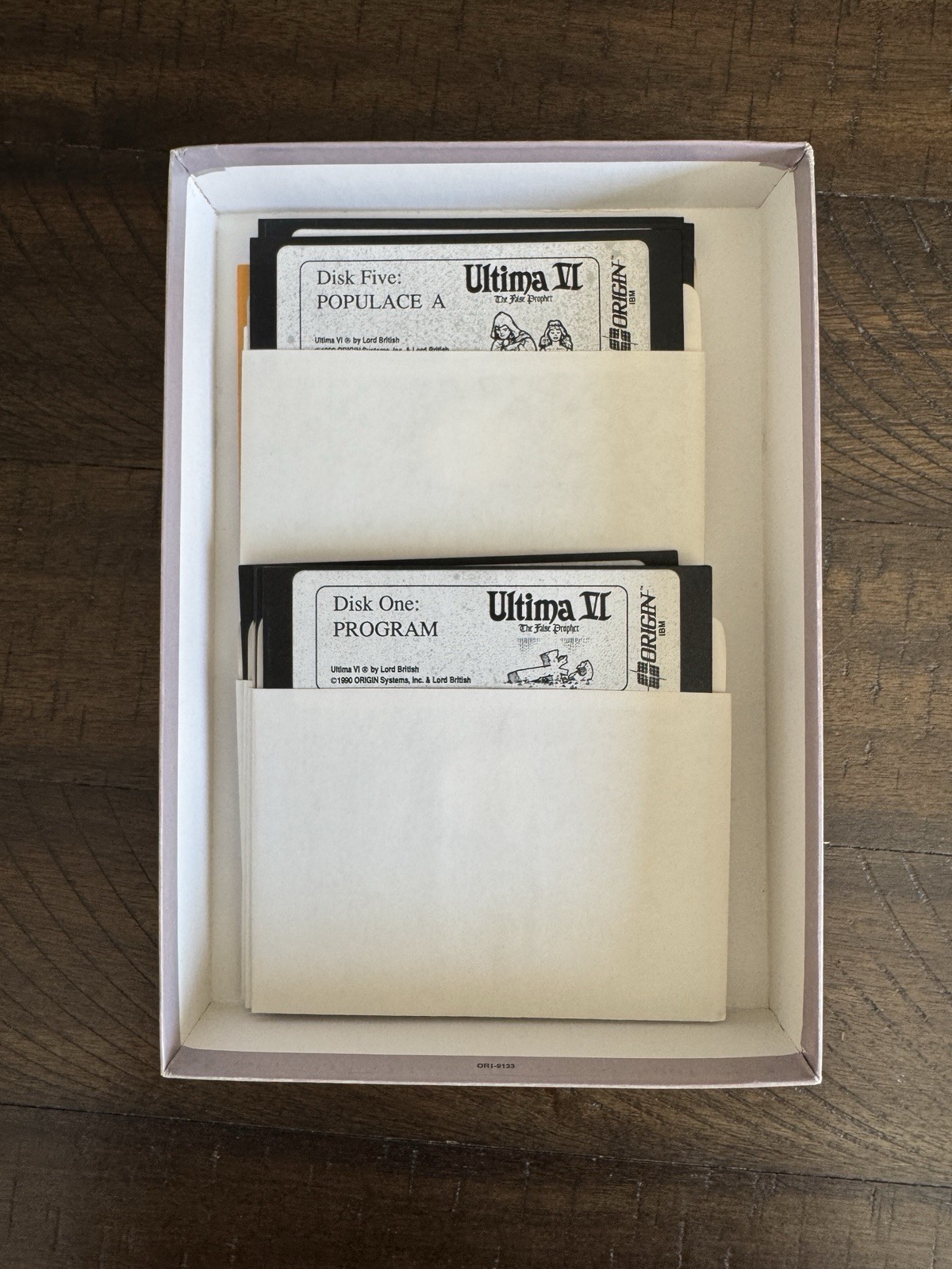 Vintage Ultima VI The False Prophet PC CIB w/ Map Manuals Disks + 1990 Receipt