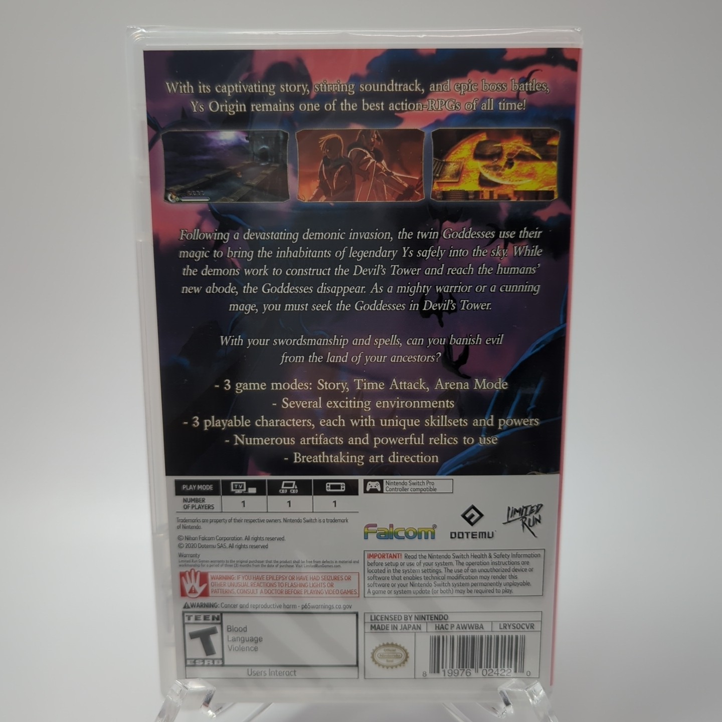 [New] Ys Origin – Nintendo Switch