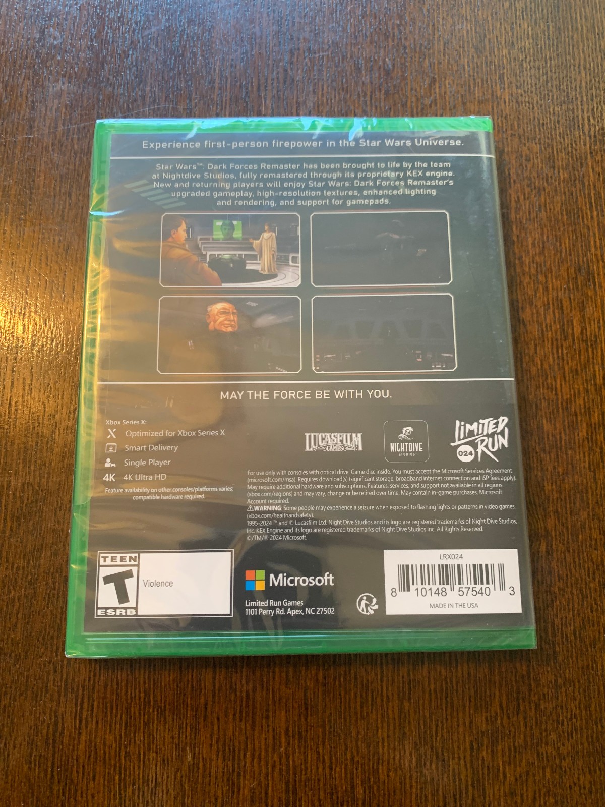 STAR WARS: Dark Forces Remaster Xbox Series X Limited Run #24 New Sealed